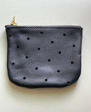 Load image into Gallery viewer, Black Perforated Leather Pouch