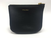 Load image into Gallery viewer, Black Perforated Leather Pouch