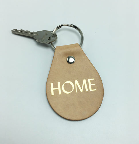 HOME Leather Key Fob